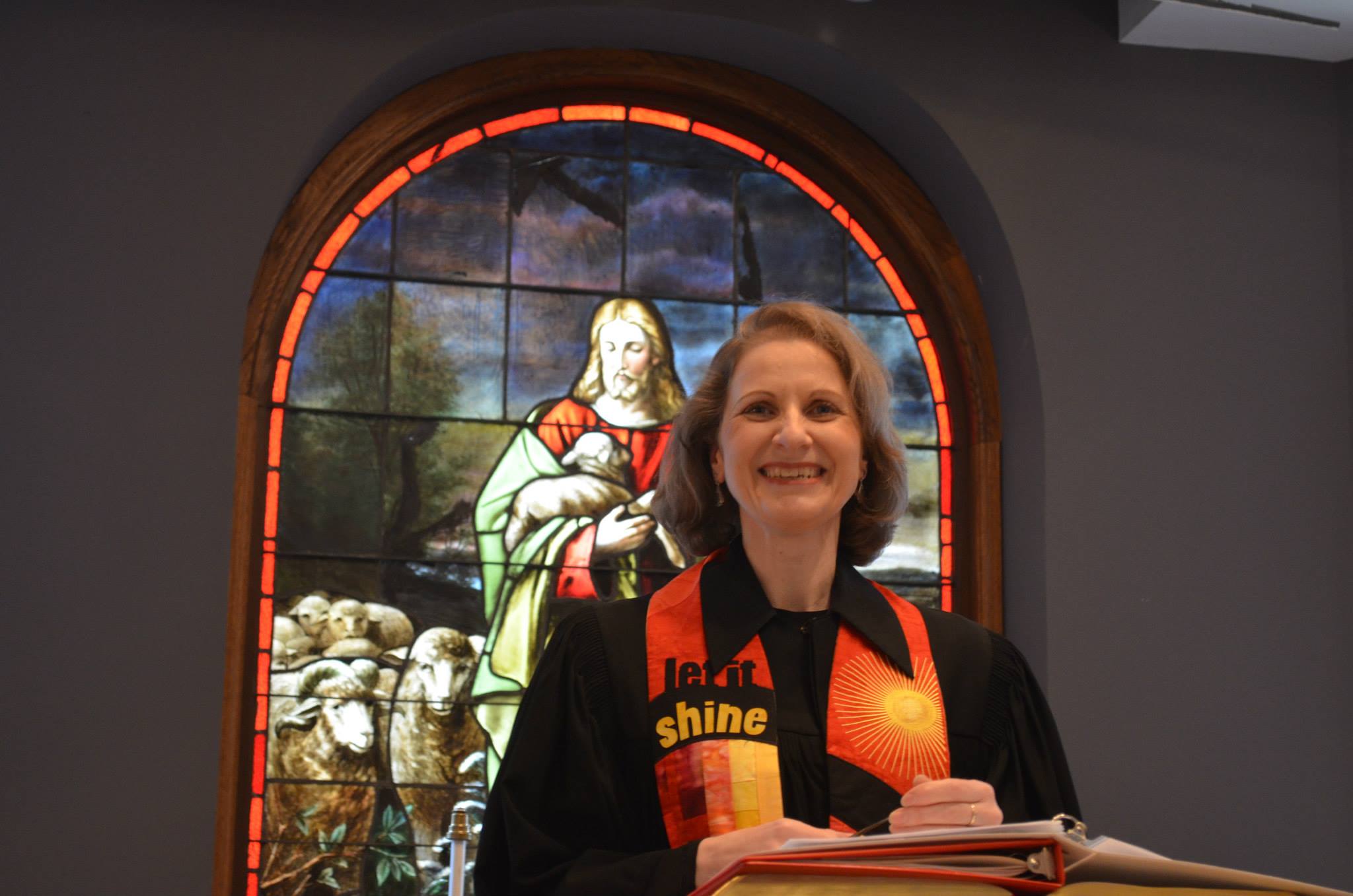 Pastor Dorothea laughing